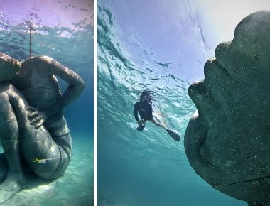 «Ocean Atlas»: Το μεγαλύτερο υποβρύχιο άγαλμα του κόσμου με το ελληνικό όνομα (βίντεο)